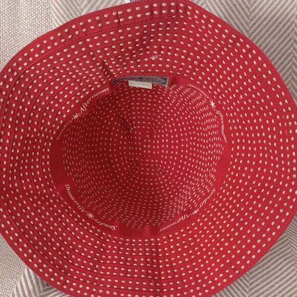 Sun Day Afternoons Red/Cream Sun Hat UPF50+ Packable main image 6